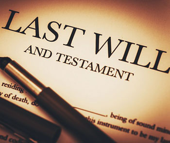 Upclose photo of Last Will & Testament and pen - for article about Wills & Trusts